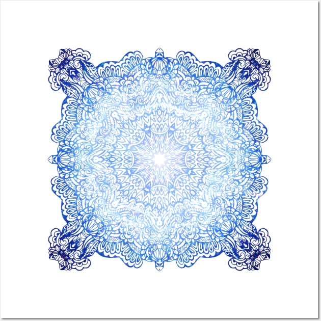 Blue mandala Wall Art by SundayBuyer